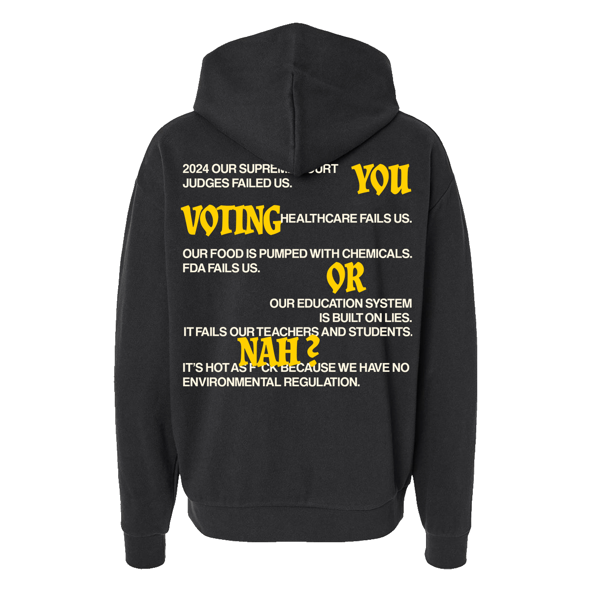 Please Don't Cry Just Vote Tour Hoodie